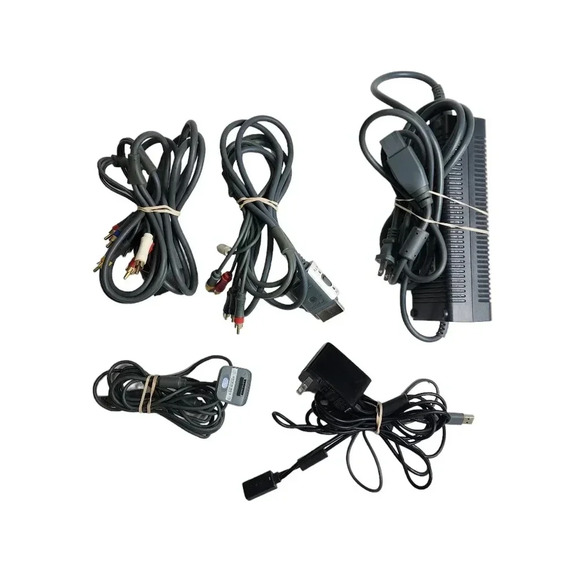 XBOX 360 Cable Bundle Power HD AV Kinect Charge - Picture 1 of 9